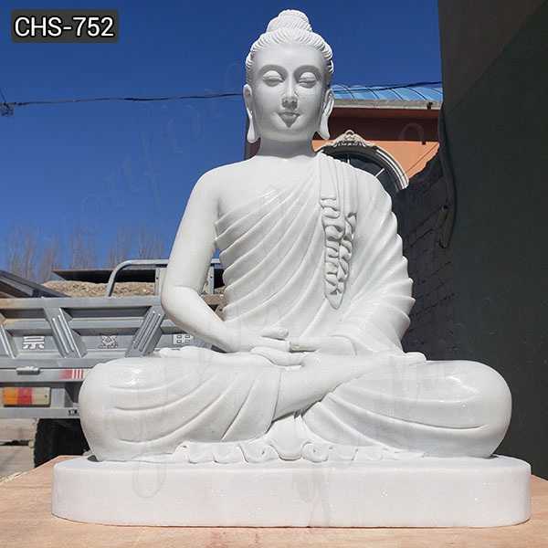 White Marble Buddha Statue for Garden Decor Manufacturers