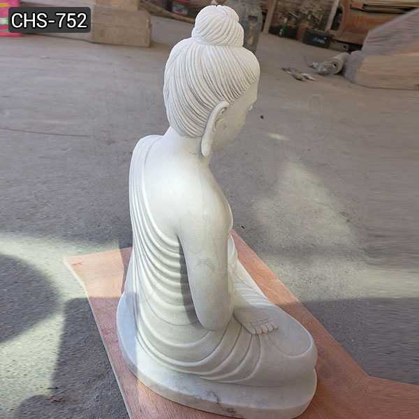 White Marble Buddha Statue for Garden Decor