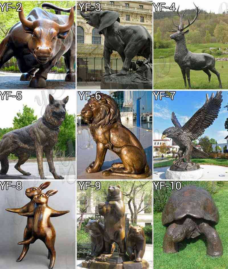 bronze animal sculpture for sales