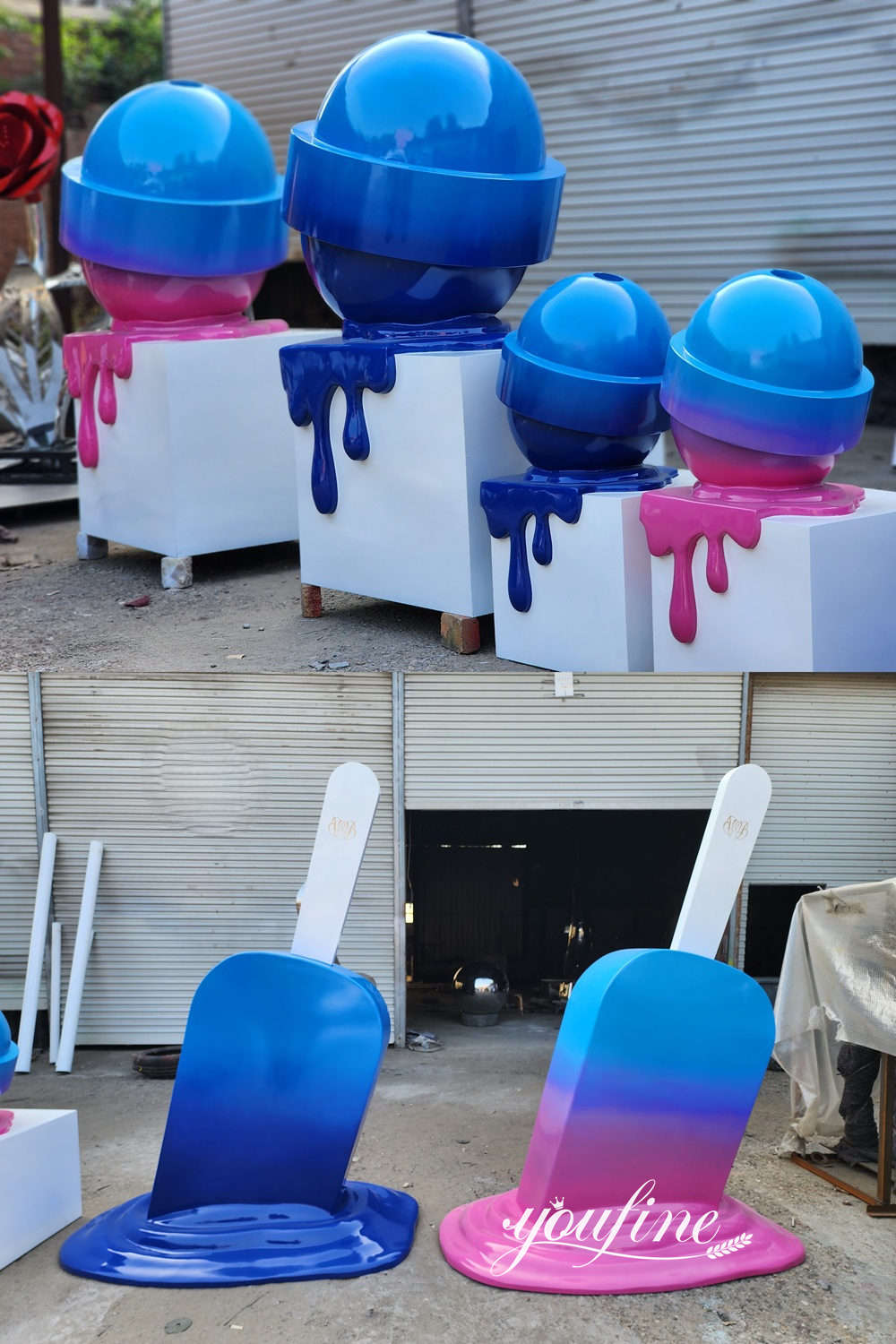 customized lollipop sculpture details