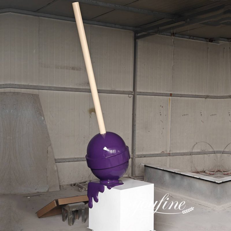 finished lollipop sculpture