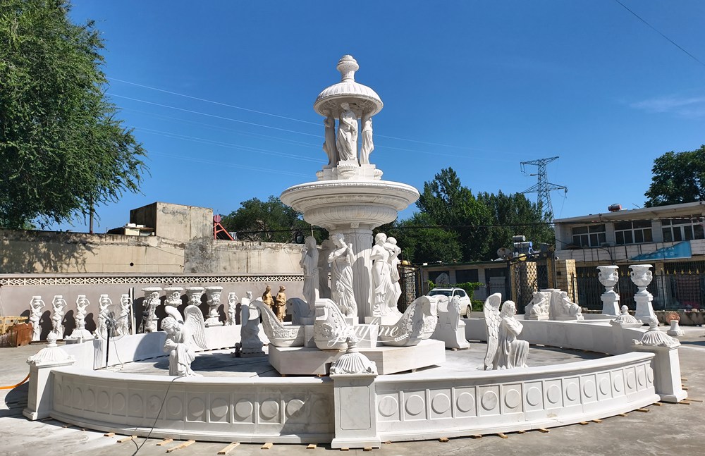 large garden marble Sculpture Greek Fountain