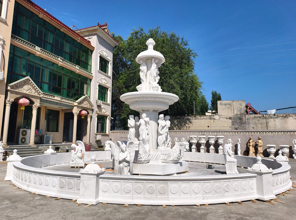 large marble Sculpture Greek Fountain