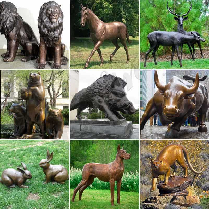 life size bronze animal statues for sale