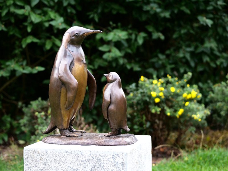 life size penguin statue