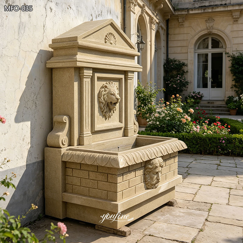 limestone wall fountain for home
