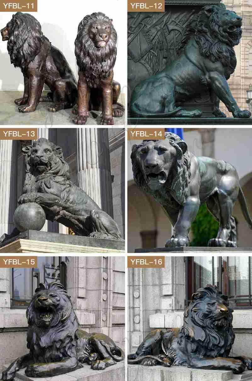 lion statues for driveway