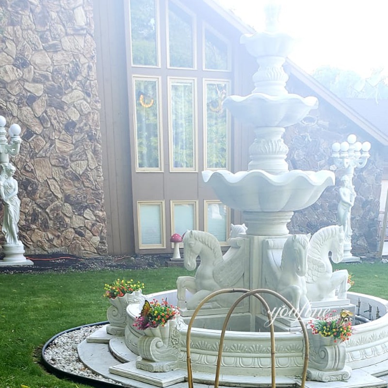 marble Horse Statue marble Fountain