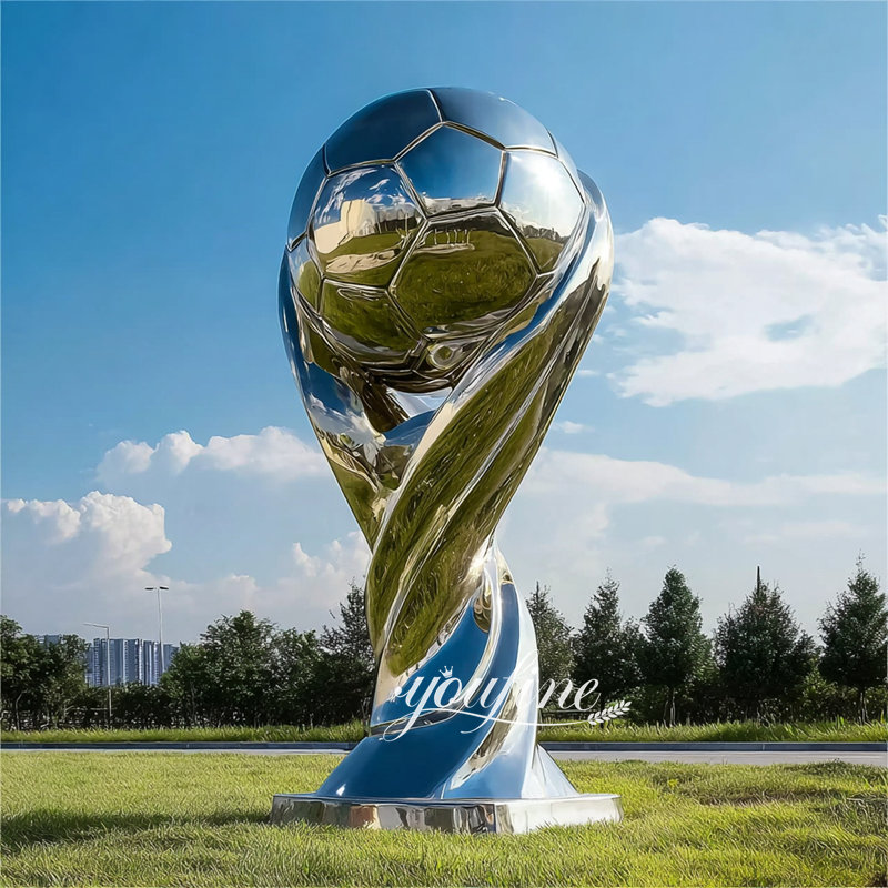 custom modern football sculpture