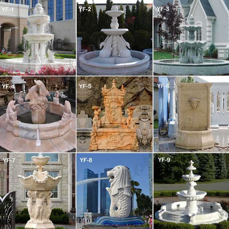 modern outdoor water wall fountain