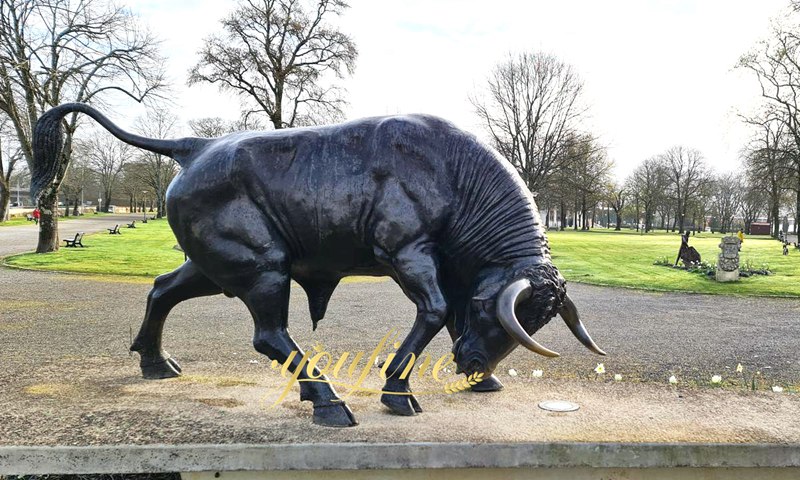 outdoor bronze bull statue for sale
