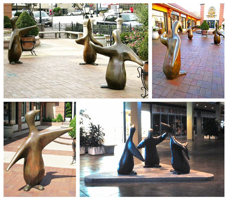 outdoor penguin statue