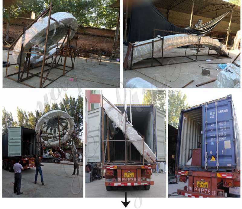 packing of Outdoor Stainless Steel Balloon Sculptures