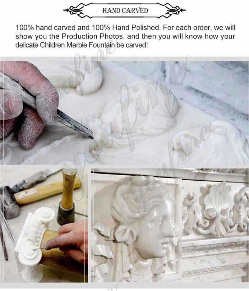 process of Estate Huge Marble Winged Western Lion Statues