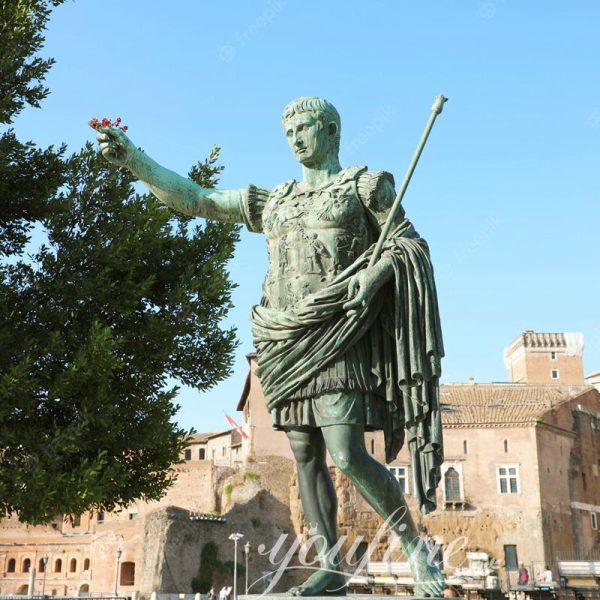 Large Bronze Caesar statue Roman Emperor Art  Replica  BOKK-829
