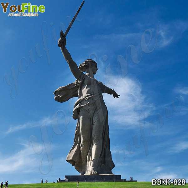 the Motherland Calls Monument Bronze Statue