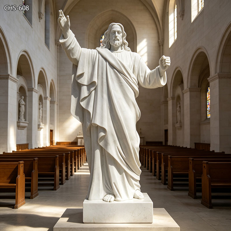 Marble Jesus Garden Statue for Parish Ceremony CHS-608