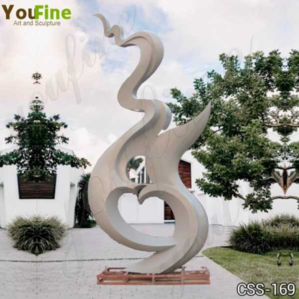 Abstract Stainless Steel Outdoor Sculpture