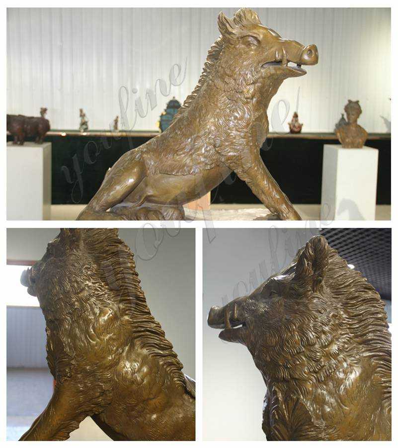 Best Price the Famous Bronze Boar Statue detail