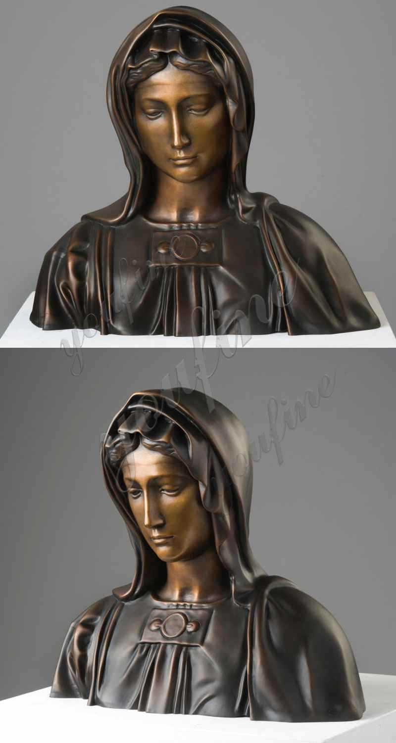 Bronze Madonna Sculpture