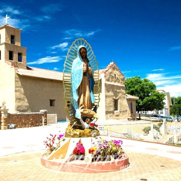 Bronze Our Lady of Guadalupe Sculpture for Church Manufacturer BOKK-639