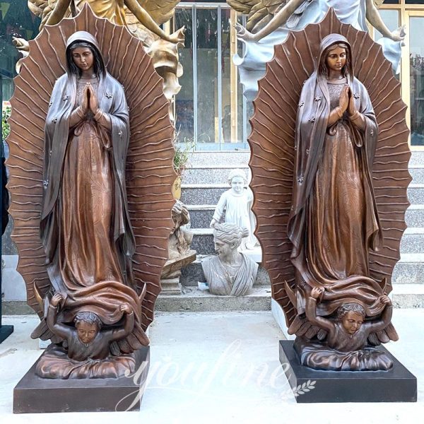 Bronze our lady of guadalupe statue large-YouFine Sculpture