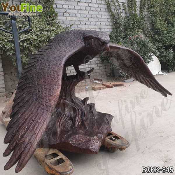 Cast Bronze Owl Statue with Base Suppliers