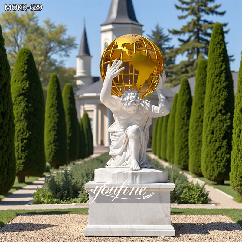 Famous Marble Atlas Greek Statue Holding World MOKK-629