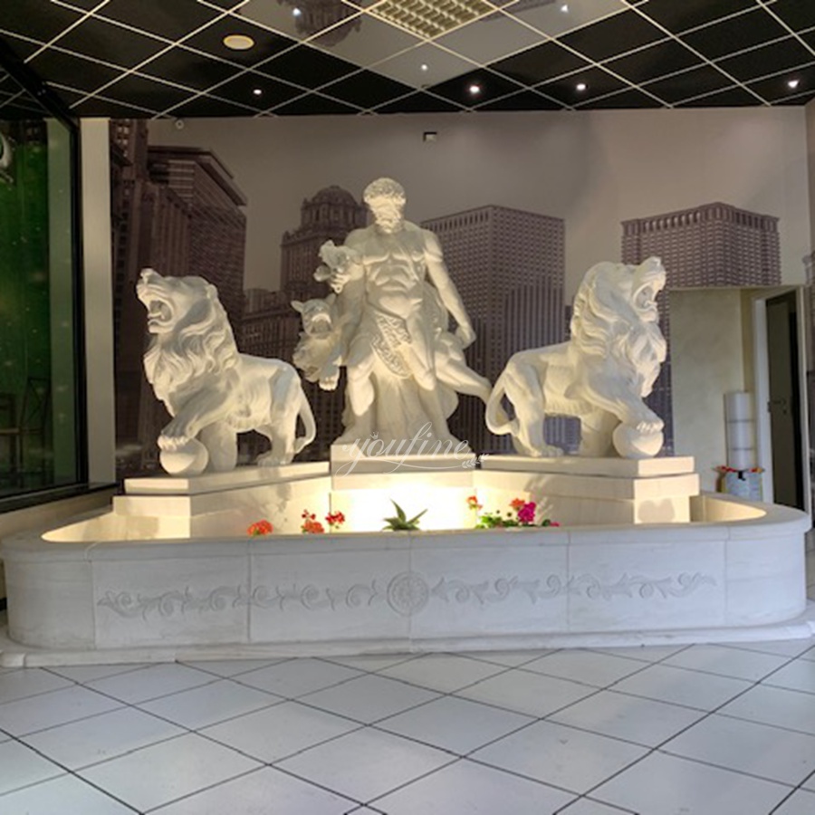 Hercules Fighting Cerberus Fountain for American Client Hercules Fighting Cerberus Fountain for American Client