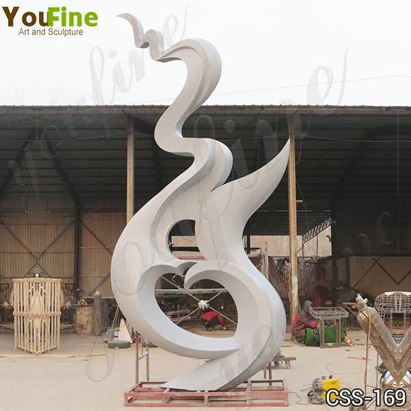 Large Abstract Stainless Steel Outdoor Sculpture