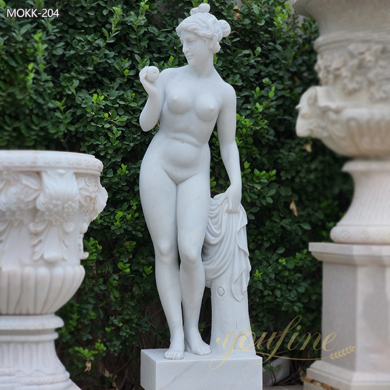 Life Size Famous art nude woman statue Venus with apple for sale MOKK-204