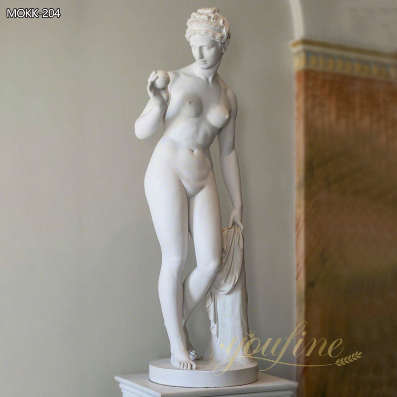 Life Size Famous art nude woman statue Venus with apple for sale MOKK-204