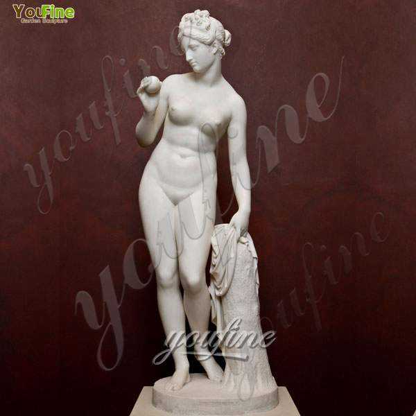 Life Size Famous art nude woman statue Venus with apple for sale MOKK-204