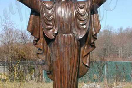 Life Size Religious Antique Bronze Christ Jesus Statues in Prayer for Sale BOKK-647