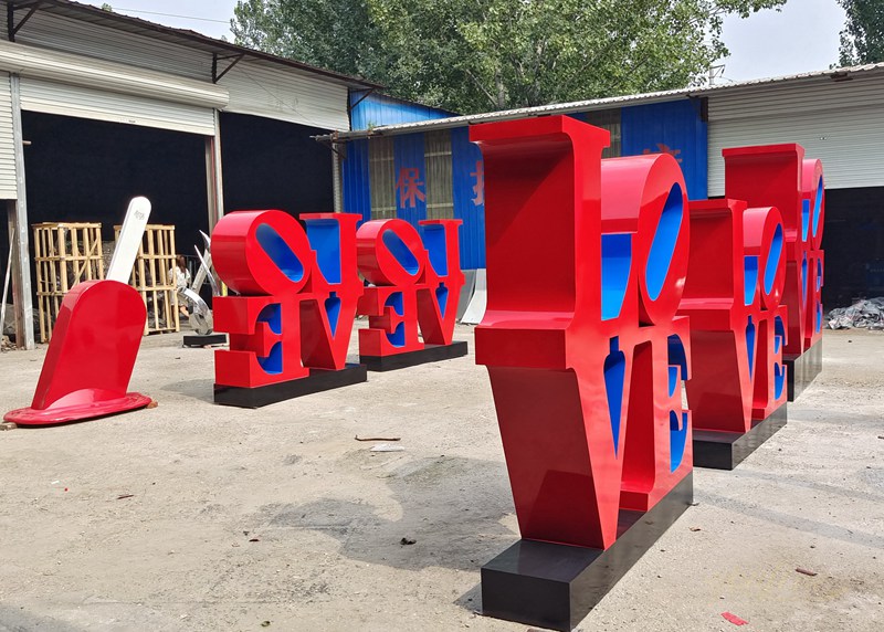 Love Statue Replica Stainless Steel Love Sculpture