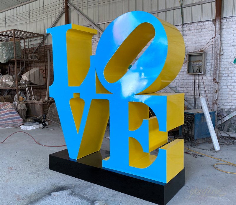 Philadelphia Love Statue Replica Stainless Steel Love Sculpture for