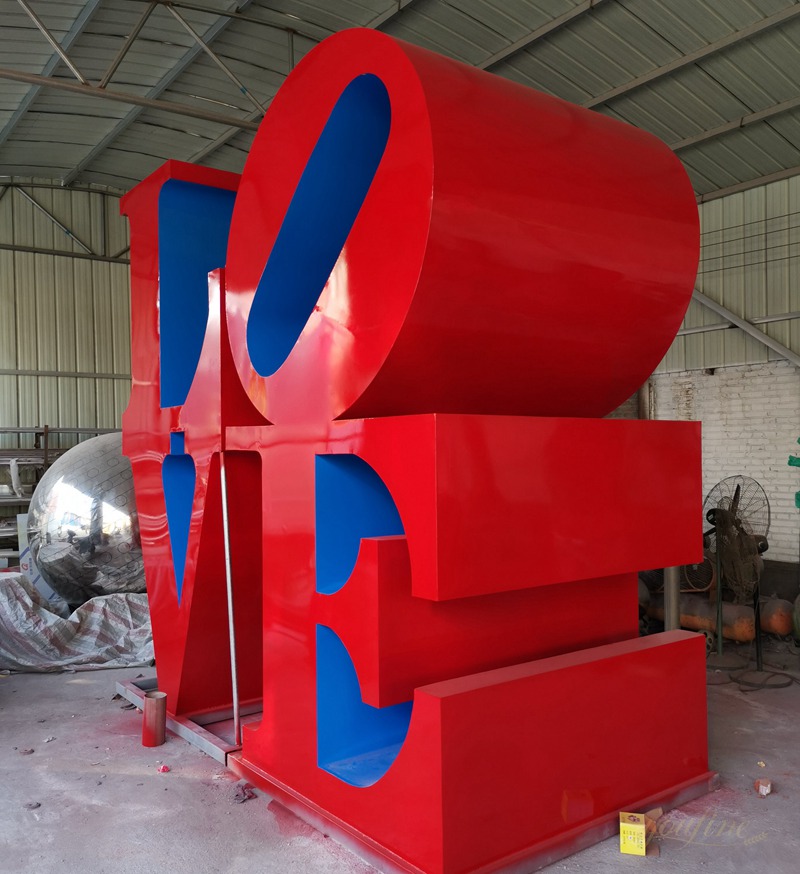 Love Statue Replica Stainless Steel Love Sculpture 