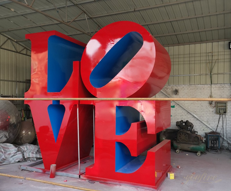 Love Statue Replica Stainless Steel Love Sculpture 
