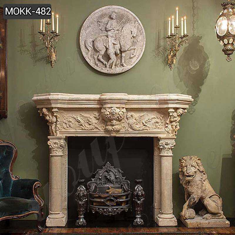 Luxurious Georgian Marble Fireplace Surround Design for Sale MOKK-482
