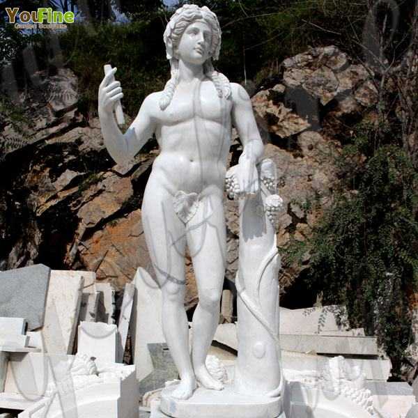 Modern Art Garden Naked Statue Man Grape Marble Statue Designer MOKK-77