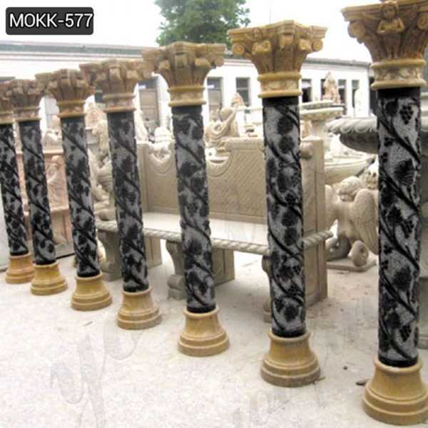 Roman Cheap Natural Marble Column Pedestals Manufacturers