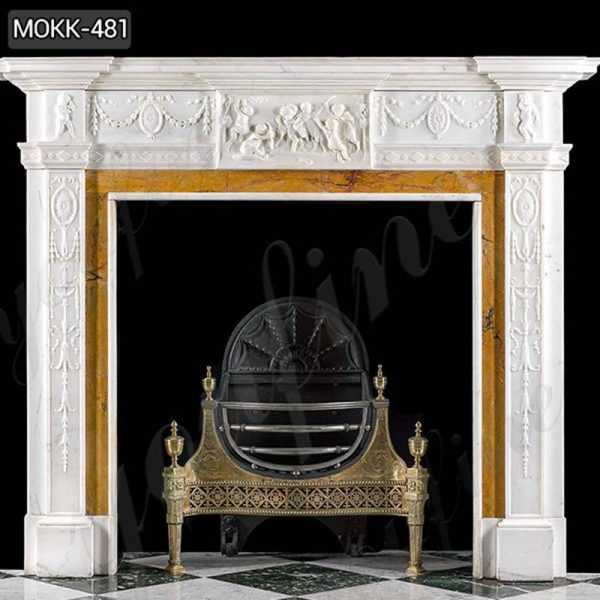 White Marble Georgian Fireplace Mante