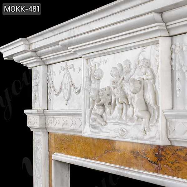 White Marble Georgian Fireplace Mantel for sale