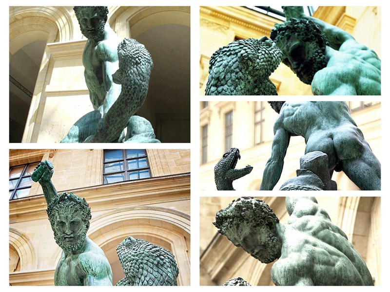 hercules fighting achelous statue