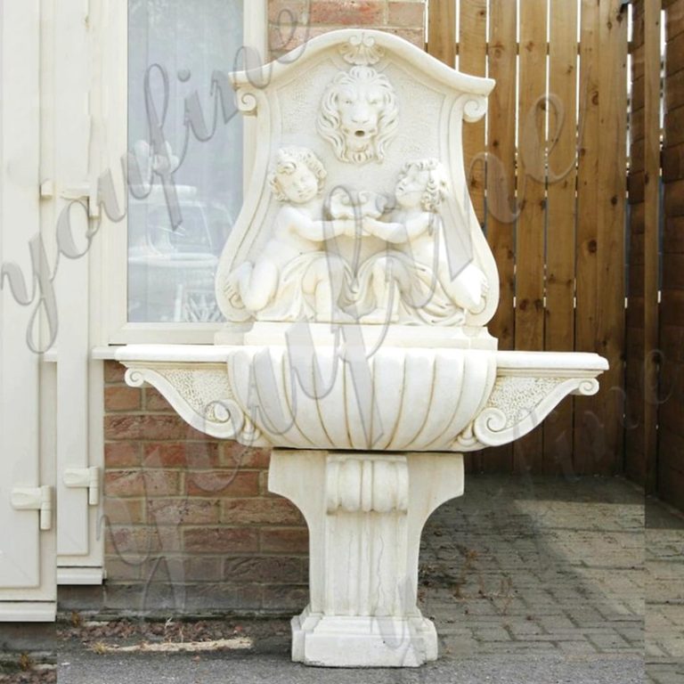 Large Outdoor Marble Statue Wall Fountain for Sale MOKK668 YouFine