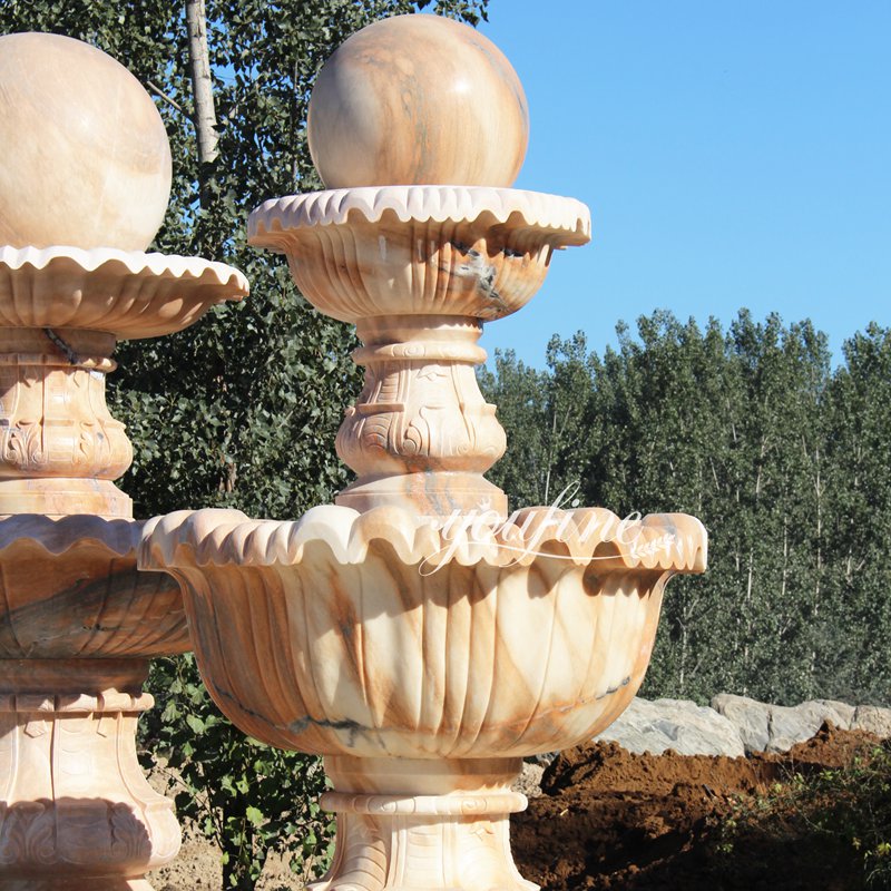 large rolling ball water fountain