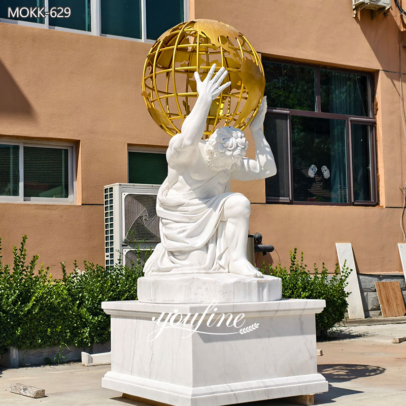 atlas greek statue holding world