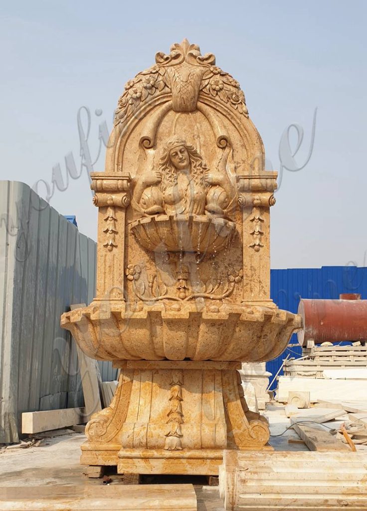 Large Outdoor Marble Statue Wall Fountain for Sale MOKK668 YouFine