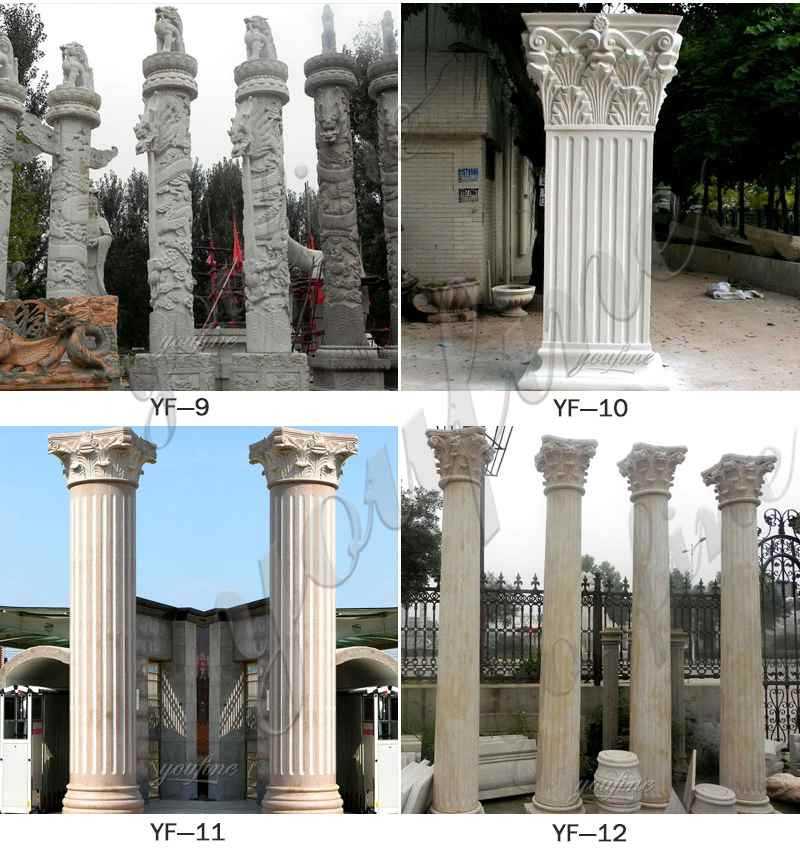 stone driveway entrance columns design for sale