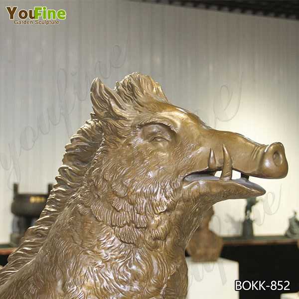 the Famous Bronze Boar Statue on Stock for Sale